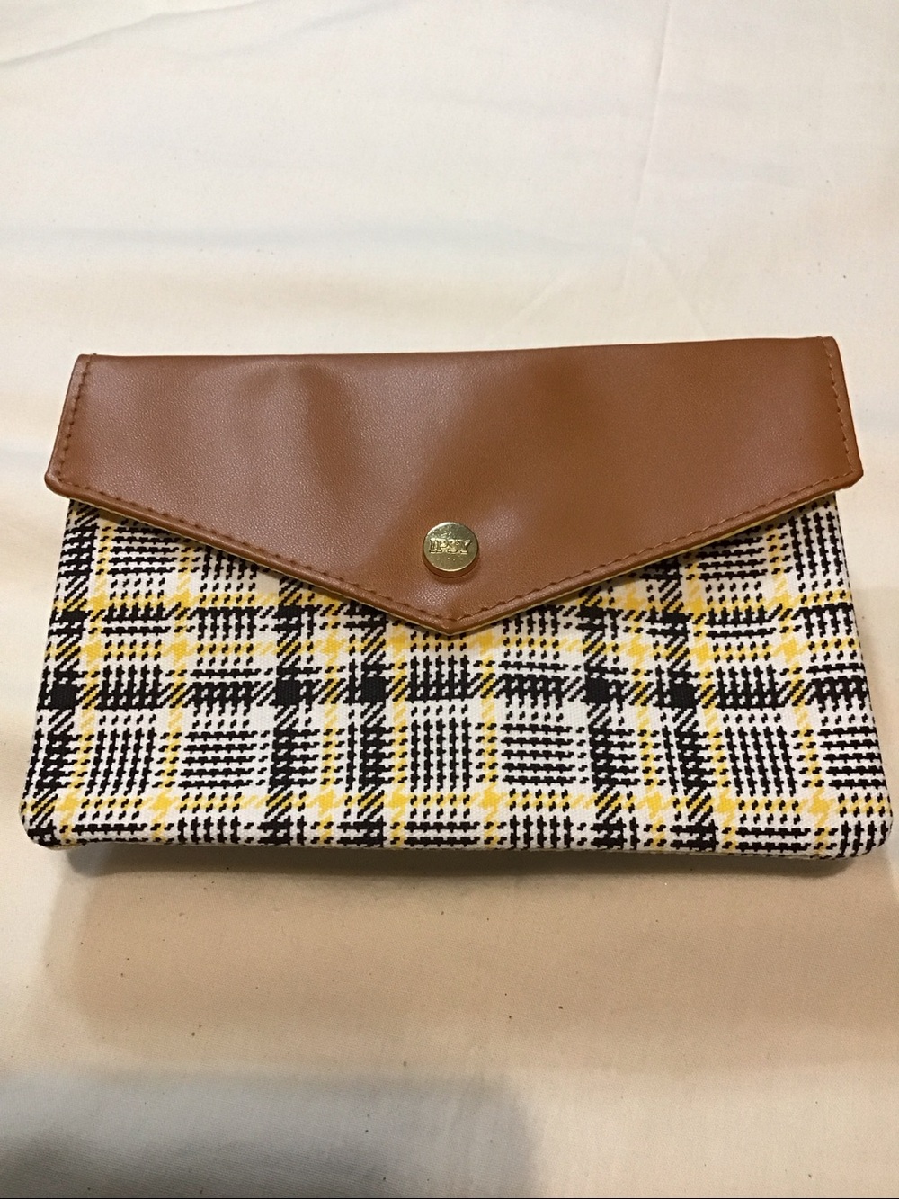 Ipsy Glam Bag Plaid Envelope